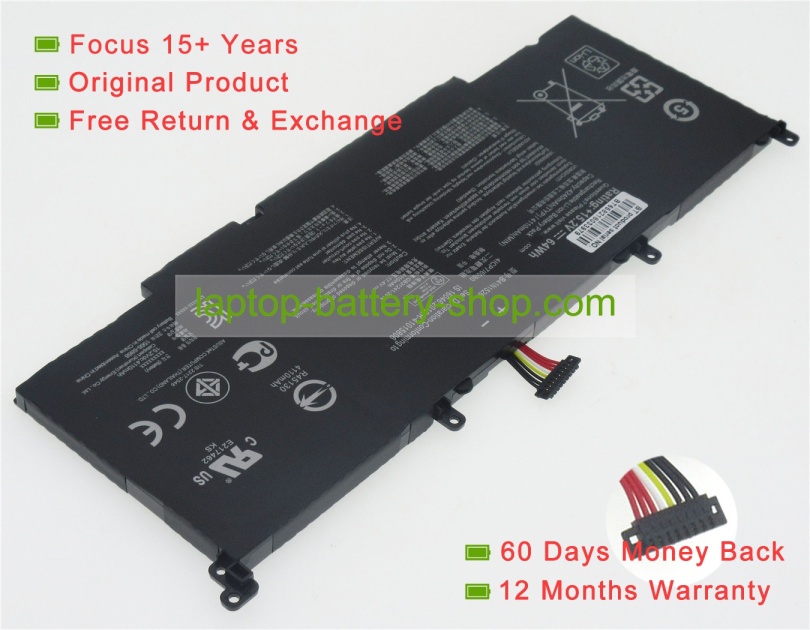 Asus B41N1526, 0B200-01940000 15.2V 4110mAh original batteries - Click Image to Close