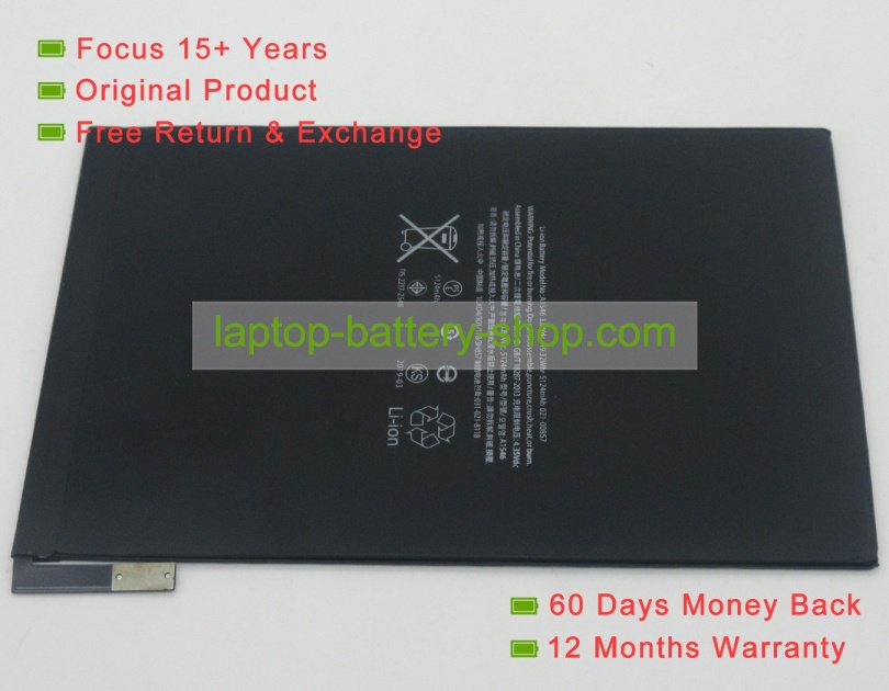 Apple A1546 3.82V 5124mAh replacement batteries - Click Image to Close
