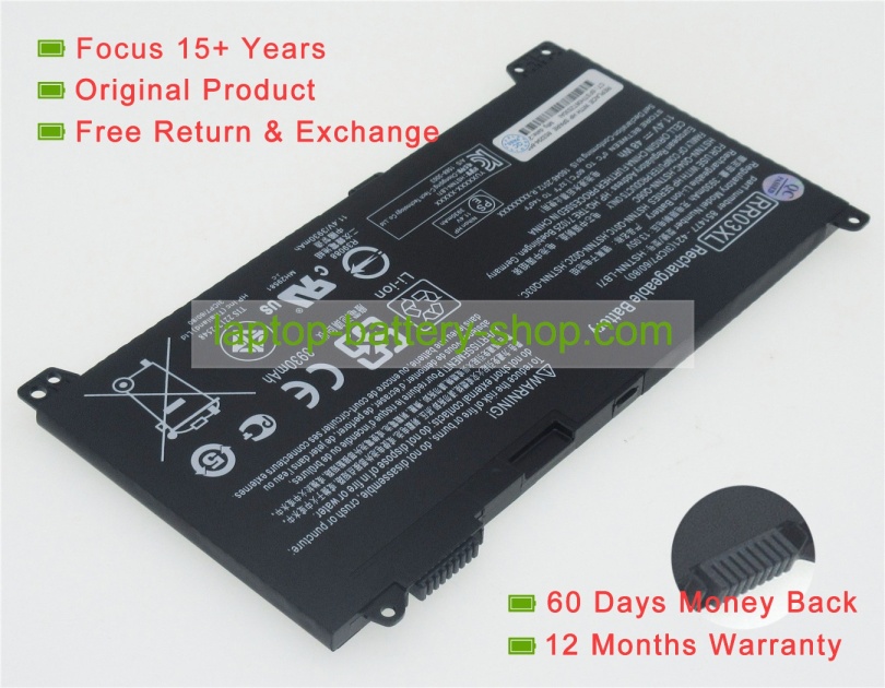 Hp RR03XL, 851610-850 11.4V 3930mAh replacement batteries - Click Image to Close