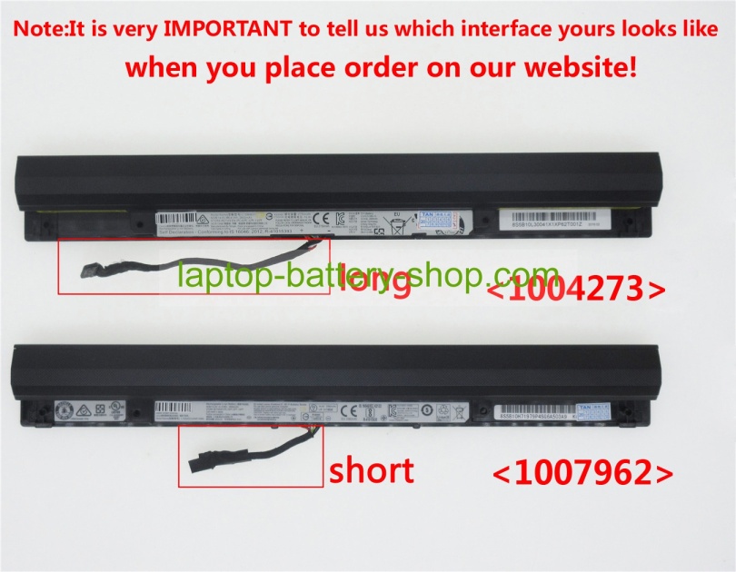 Lenovo L15L4A01, L15S4A01 14.4V 2900mAh original batteries - Click Image to Close