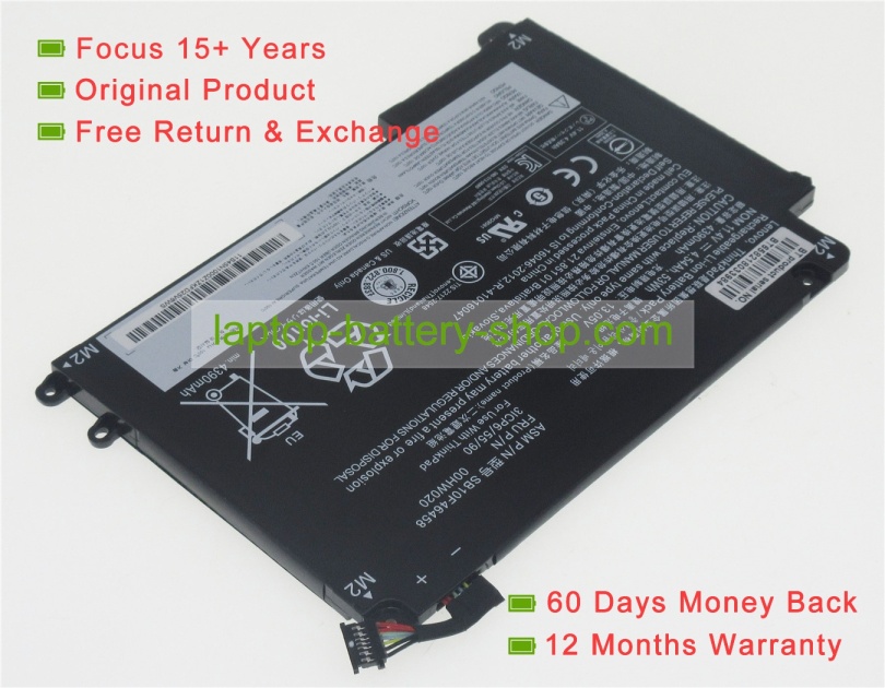 Lenovo 00HW021, 00HW020 11.4V 4540mAh replacement batteries - Click Image to Close