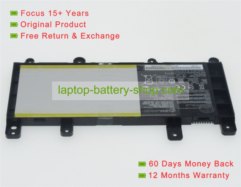 Asus C21N1515, 0B200-01800100 7.6V 4840mAh replacement batteries - Click Image to Close