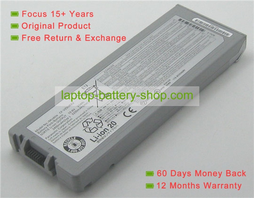 Panasonic CF-VZSU80U, CF-VZSU82U 10.8V 3200mAh replacement batteries - Click Image to Close