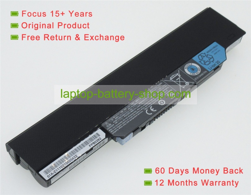 Fujitsu FPCBP145, FMVNBP146 10.8V 6700mAh replacement batteries - Click Image to Close