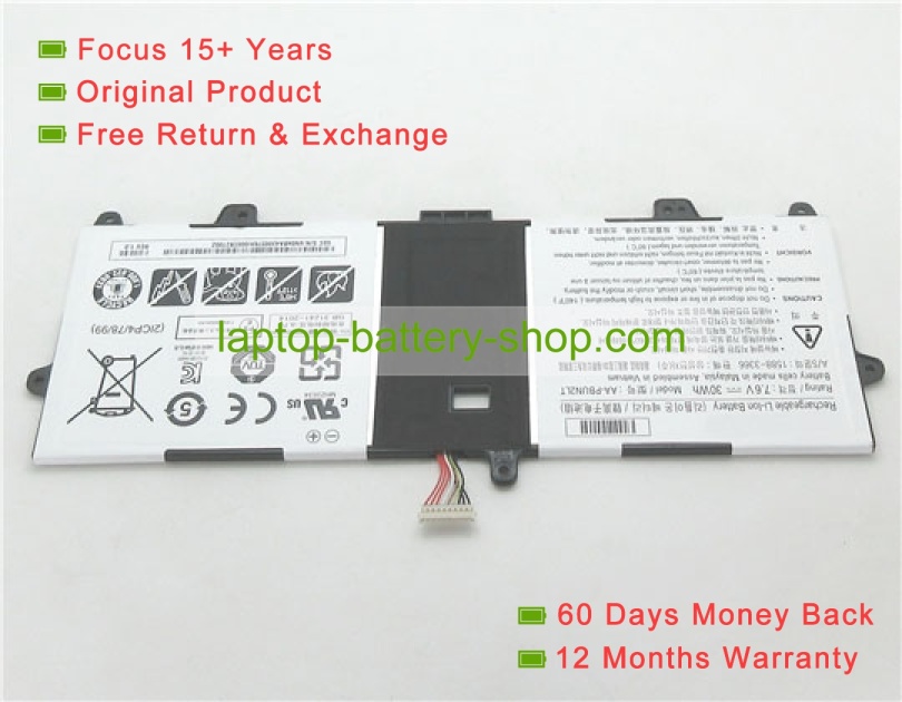 Samsung AA-PBUN2LT, AA-PBUN2QT 7.6V 3950mAh replacement batteries - Click Image to Close
