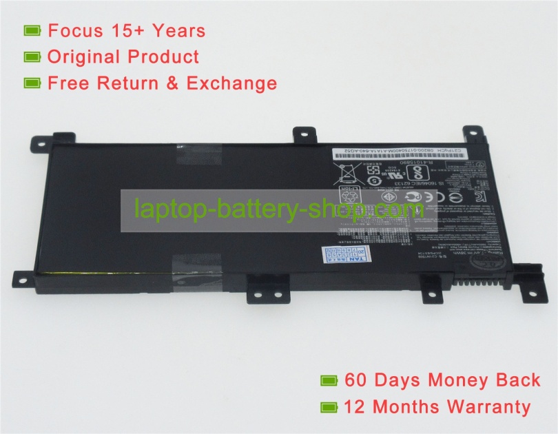 Asus C21N1509, 0B200-01750000 7.6V 4840mAh replacement batteries - Click Image to Close