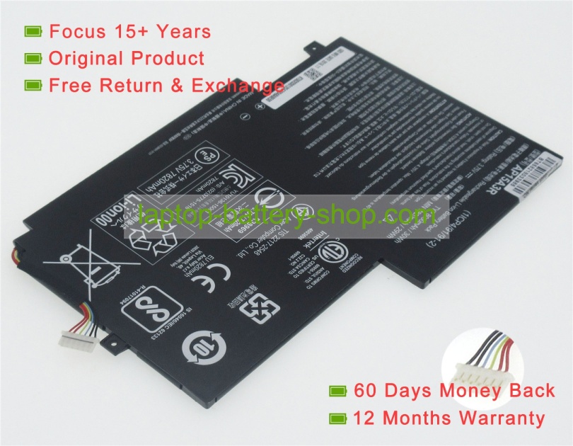 Acer AP15A3R, AP15A8R 3.8V 7900mAh replacement batteries - Click Image to Close