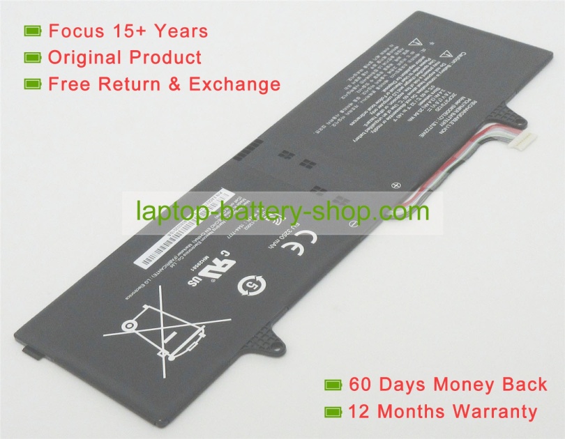 Lg LBJ722WE 7.6V 3400mAh replacement batteries - Click Image to Close