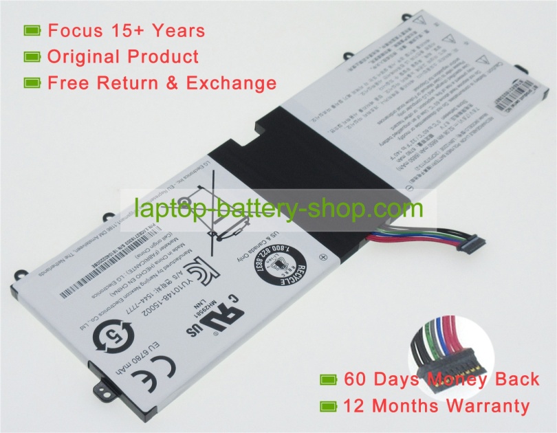 Lg LBN1220E 7.6V 6850mAh replacement batteries - Click Image to Close