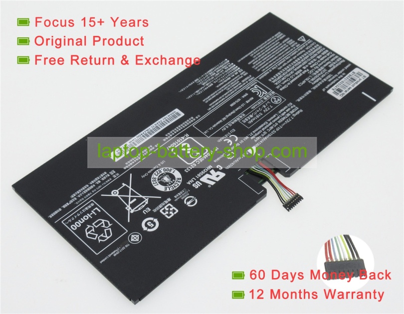 Lenovo L15L4PC3, 5B10L79291 7.72V 5300mAh replacement batteries - Click Image to Close