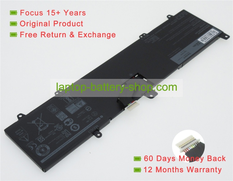 Dell GK5KY, 0JV6J 7.6V 4200mAh replacement batteries - Click Image to Close