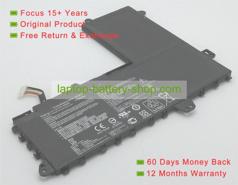 Asus B31N1425, 0B200-01400100 11.4V 4110mAh replacement batteries - Click Image to Close