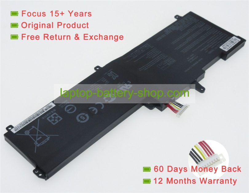 Asus C41N1541, 4ICP4/59/134 15.2V 5000mAh original batteries - Click Image to Close