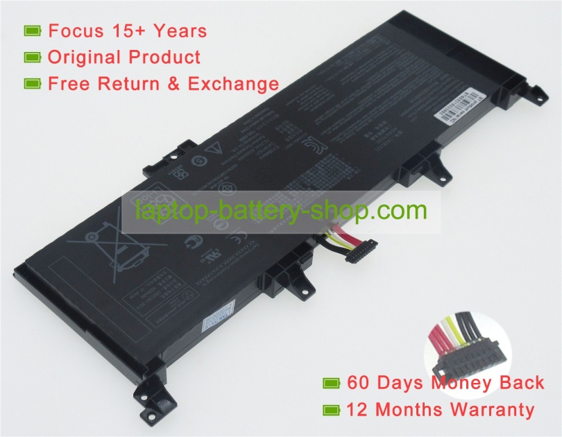 Asus C41N1531, 0B200-01940100 15.2V 4020mAh original batteries - Click Image to Close