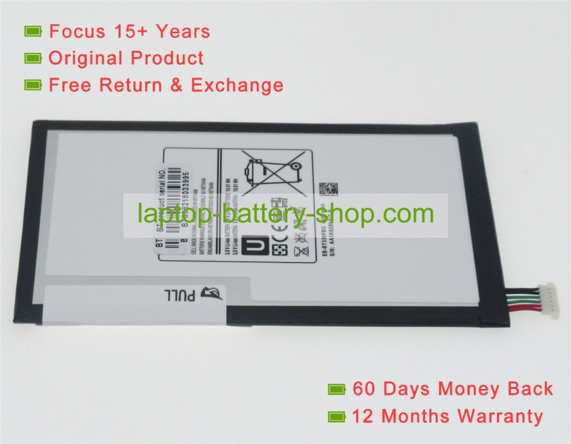 Samsung EB-BT330FBU, EB-BT330FBC 3.8V 4450mAh replacement batteries - Click Image to Close