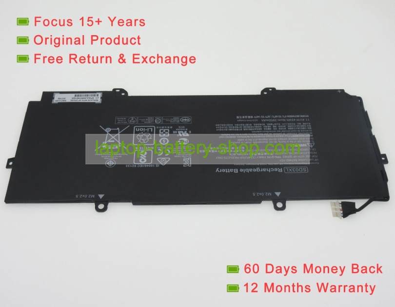 Hp SD03XL, HSTNN-IB7K 11.4V 3950mAh replacement batteries - Click Image to Close