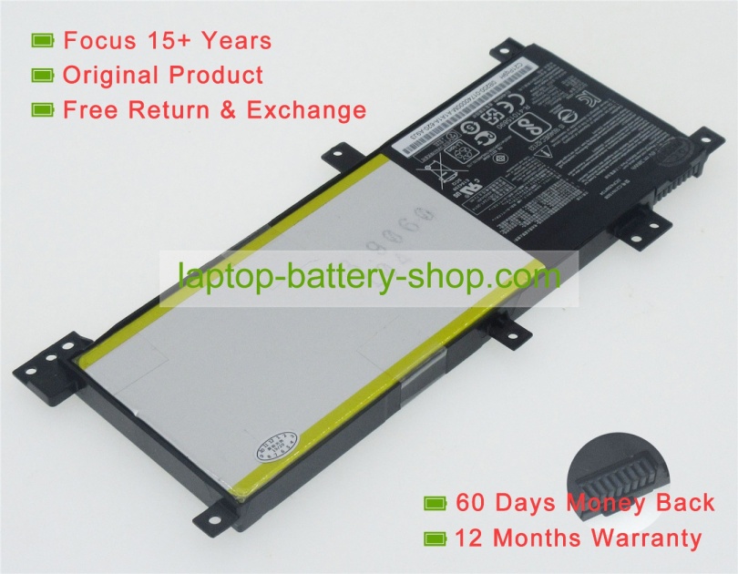 Asus C21N1508, 0B200-01740100 7.6V 5000mAh original batteries - Click Image to Close