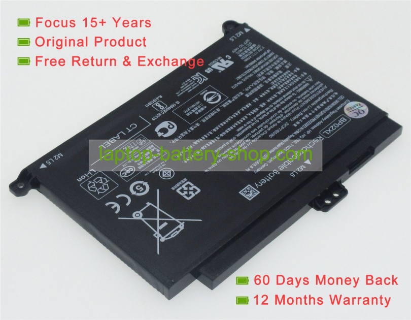 Hp BP02XL, HSTNN-LB7H 7.7V 5150mAh replacement batteries - Click Image to Close