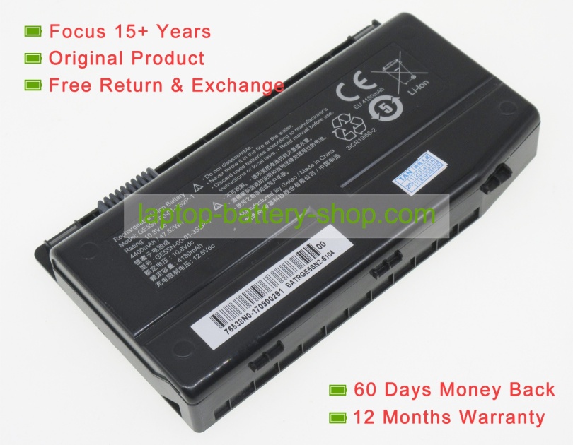 Mechrevo GE5SN-00-01-3S2P-1, GE5SN-03-12-3S2P-0 10.8V 4400mAh replacement batteries - Click Image to Close