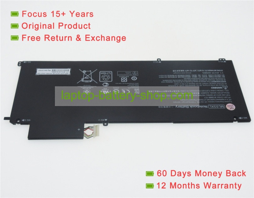 Hp ML03XL, HSTNN-IB7D 11.4V 3570mAh replacement batteries - Click Image to Close