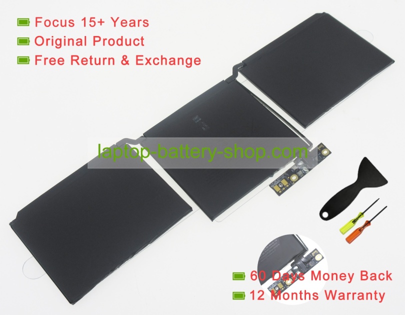 Apple A1713, 020-00946 11.4V 4781mAh replacement batteries - Click Image to Close