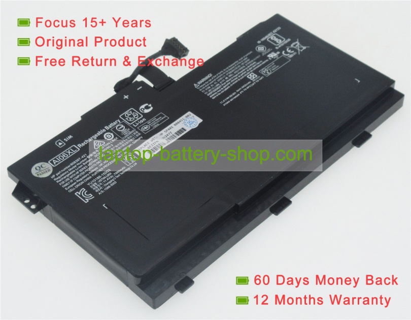 Hp AI06XL, HSTNN-LB6X 11.4V 8400mAh replacement batteries - Click Image to Close