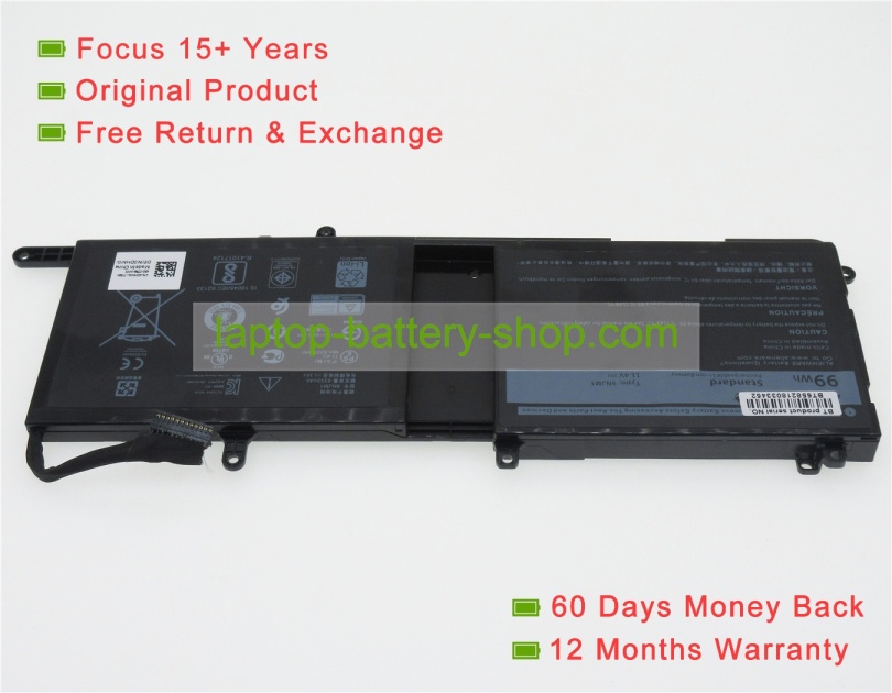 Dell 9NJM1, MG2YH 11.4V 8333mAh replacement batteries - Click Image to Close