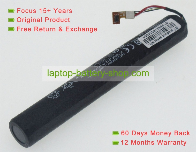 Lenovo L15D2K31, L15C2K31 3.75V 6200mAh replacement batteries - Click Image to Close