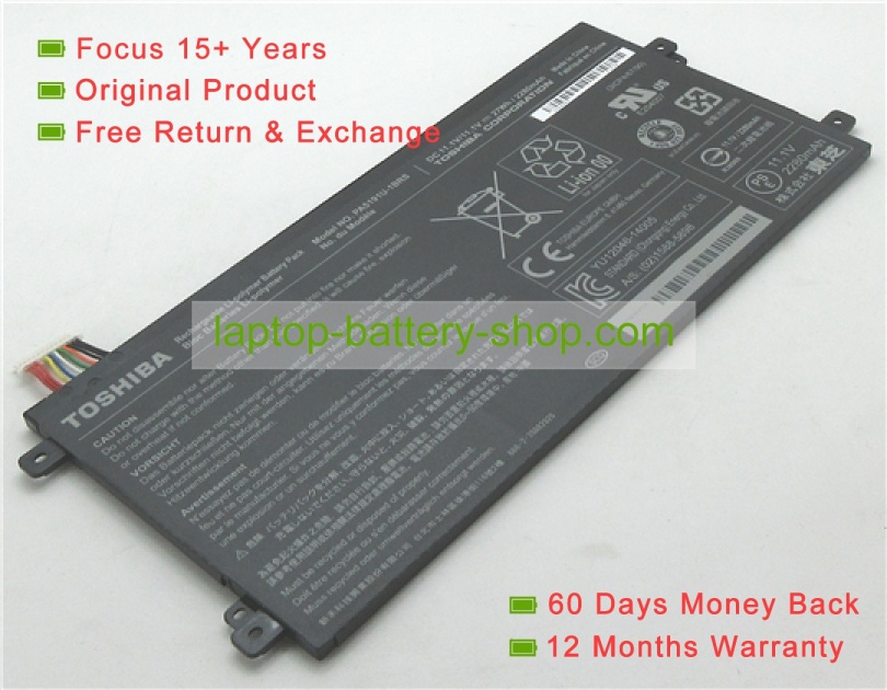 Toshiba PA5191U-1BRS 11.1V 2280mAh replacement batteries - Click Image to Close