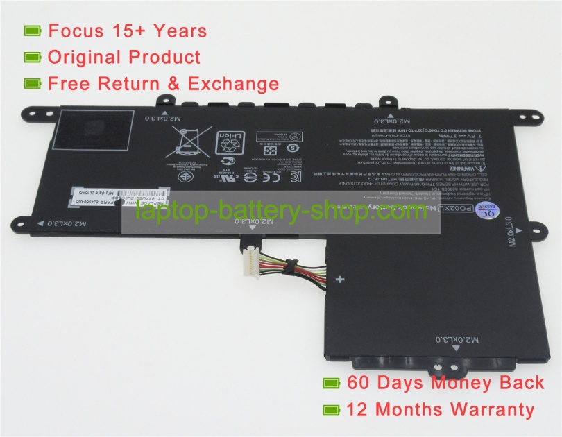 Hp 824560-005, PO02XL 7.6V 4810mAh replacement batteries - Click Image to Close