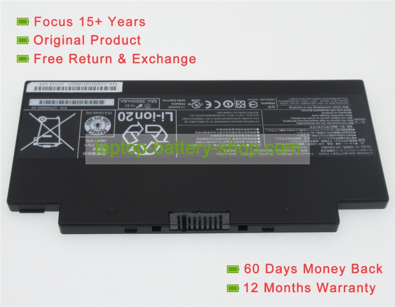 Fujitsu FPCBP424, FMVNBP233 10.8V 4170mAh original batteries - Click Image to Close