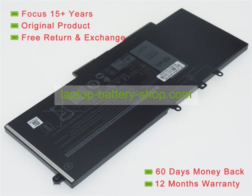 Dell GJKNX, P84F001 7.6V 8500mAh original batteries - Click Image to Close