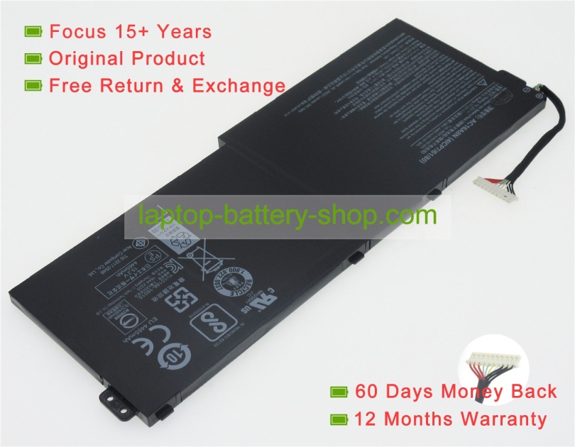 Acer AC16A8N, 4ICP7/61/80 15.2V 4605mAh original batteries - Click Image to Close