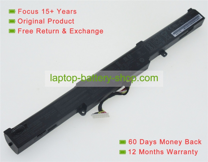 Asus A41N1611, A41LP4Q 14.4V 3350mAh replacement batteries - Click Image to Close