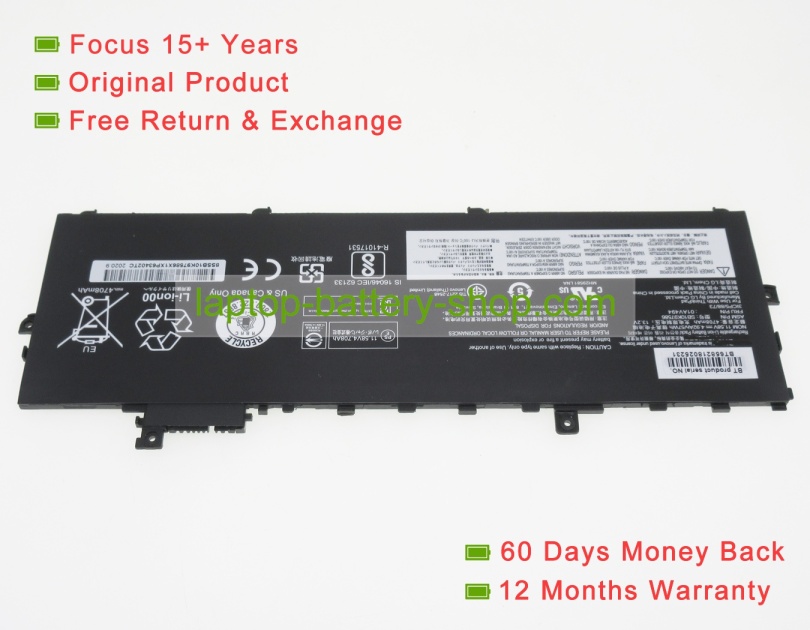 Lenovo 01AV430, 01AV429 11.52V 4950mAh original batteries - Click Image to Close