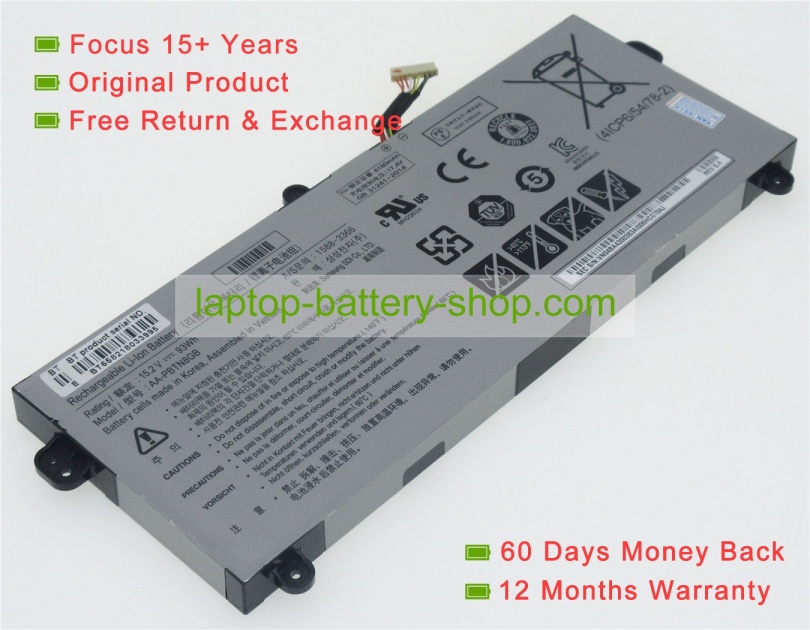 Samsung AA-PBTN8GB 15.2V 6180mAh replacement batteries - Click Image to Close