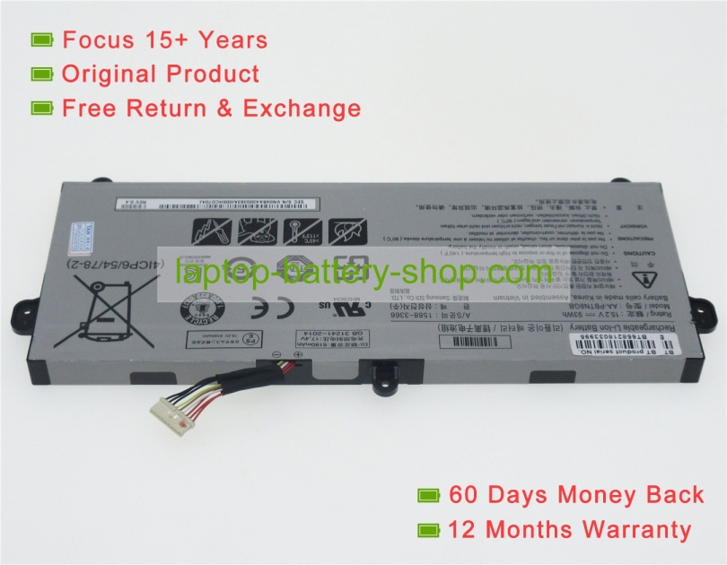 Samsung AA-PBTN8GB 15.2V 6180mAh replacement batteries - Click Image to Close