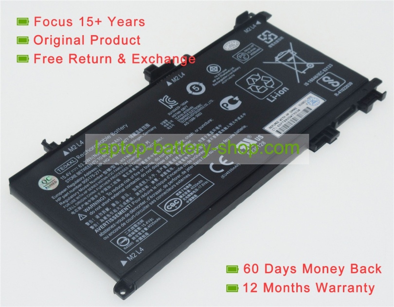 Hp TPN-Q173, 844203-855 15.4V 4112mAh original batteries - Click Image to Close