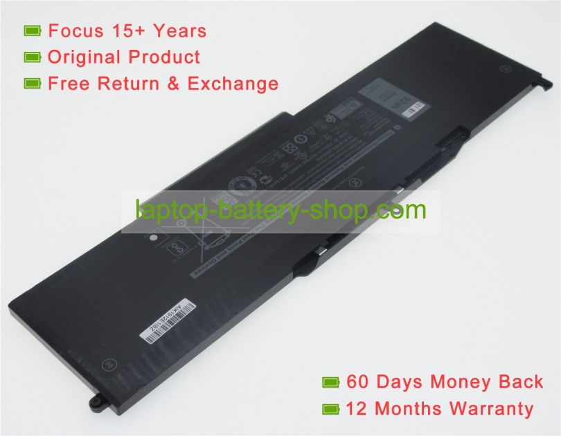 Dell VG93N, WFWKK 11.4V 7666mAh original batteries - Click Image to Close