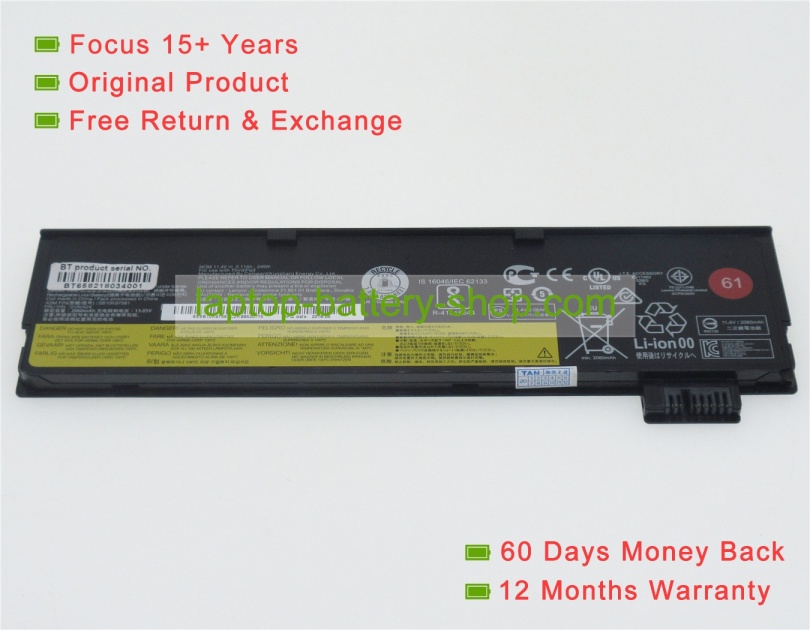 Lenovo 01AV423, 01AV428 11.4V or 11.46V 2110mAh original batteries - Click Image to Close