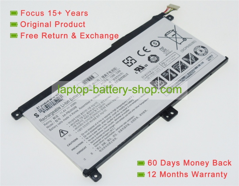 Samsung AA-PBUN3AB 11.4V 3780mAh replacement batteries - Click Image to Close
