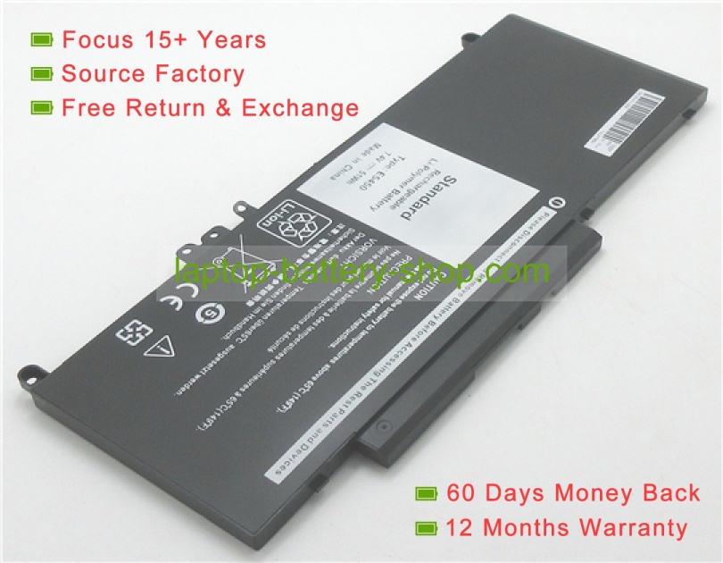 Dell 7V69Y, 8V5GX 7.4V 6800mAh replacement batteries - Click Image to Close