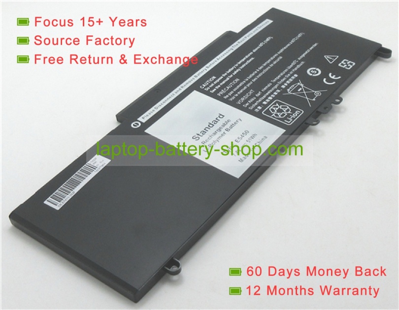 Dell 7V69Y, 8V5GX 7.4V 6800mAh replacement batteries - Click Image to Close