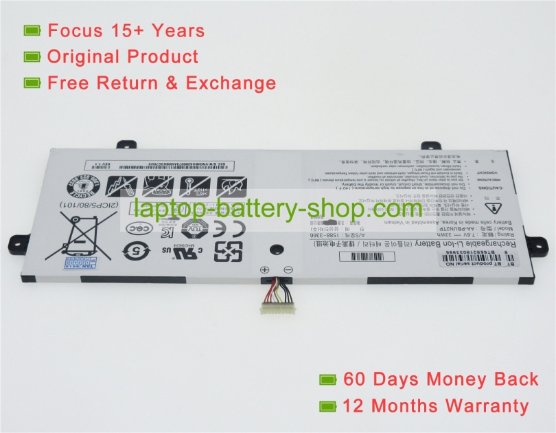 Samsung AA-PBUN2TP, BA43-00373A 7.6V 4400mAh replacement batteries - Click Image to Close