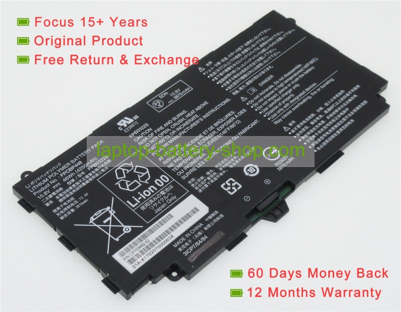 Fujitsu FPB0322S, FPCBP448 10.8V 4250mAh replacement batteries - Click Image to Close