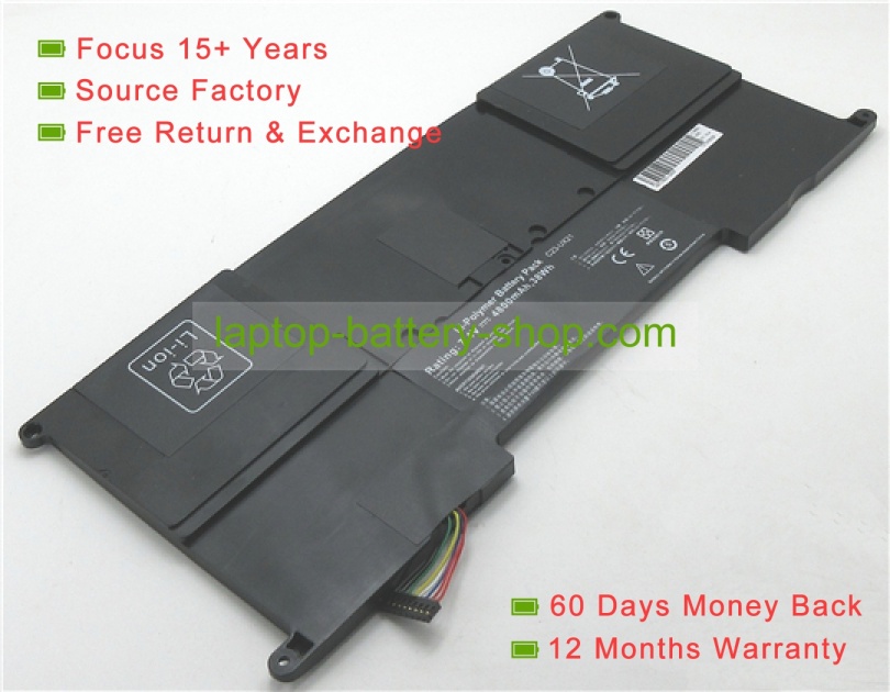 Asus C23-UX21 7.4V 4800mAh replacement batteries - Click Image to Close