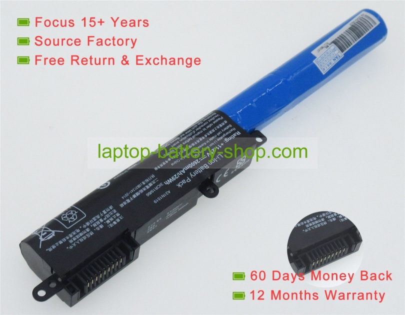 Asus A31N1519, A31N1519-2 11.25V 2200mAh replacement batteries - Click Image to Close