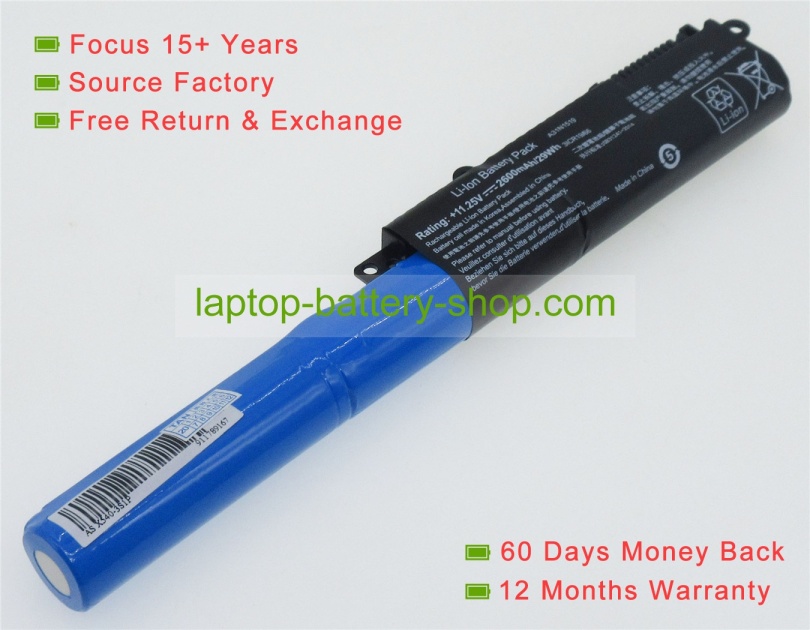 Asus A31N1519, A31N1519-2 11.25V 2200mAh replacement batteries - Click Image to Close