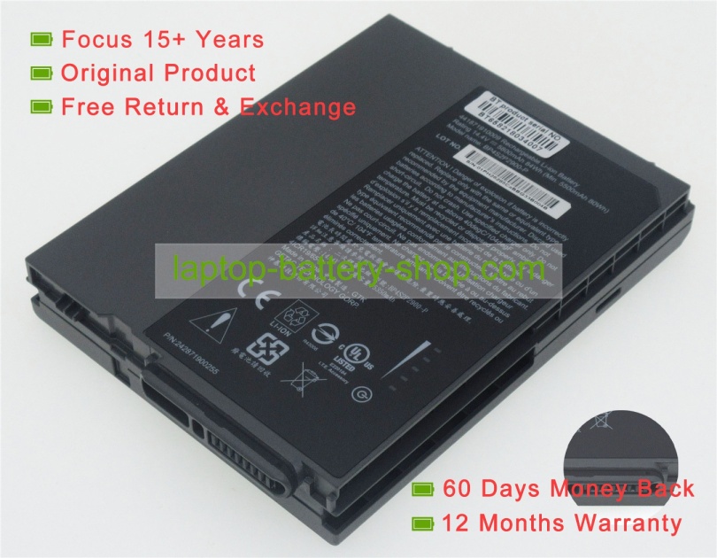 Getac 441871910010, BP4S2P2900-P 14.4V 5800mAh replacement batteries - Click Image to Close