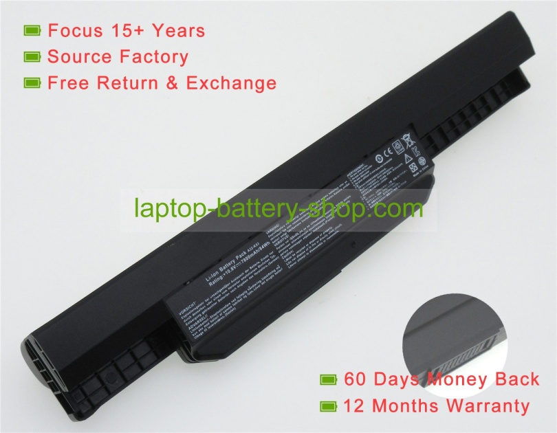 Asus A32K53, A32-K53 10.8V 7800mAh replacement batteries - Click Image to Close